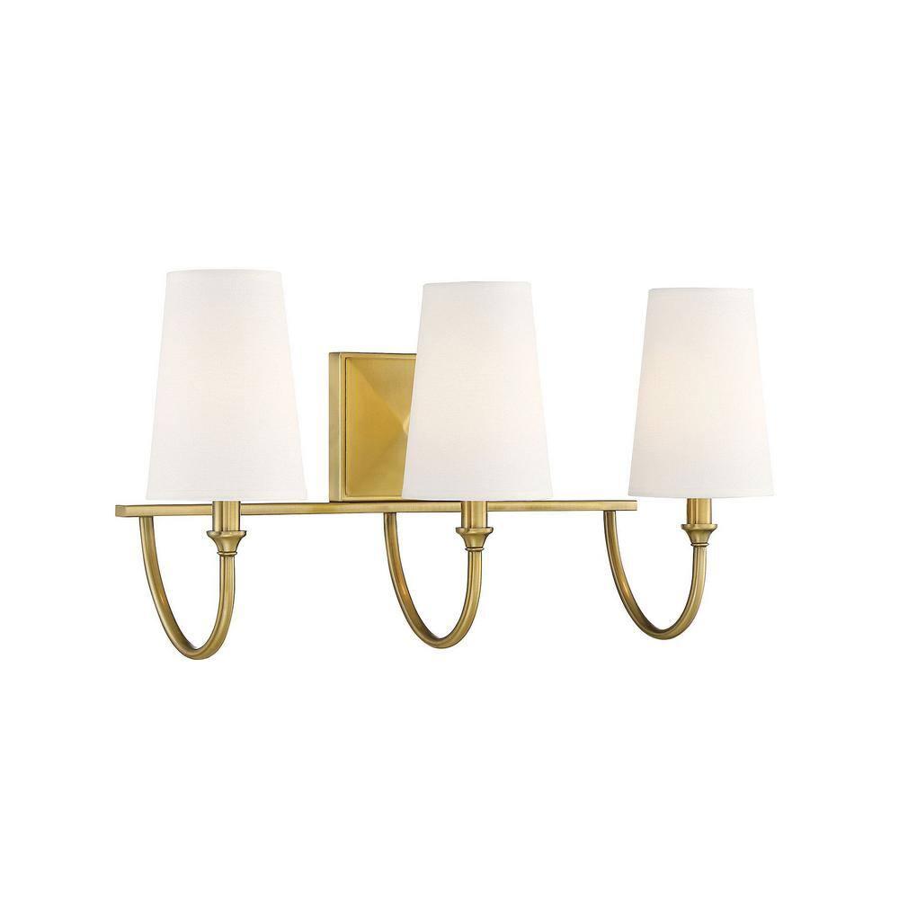 Savoy House Cameron 2 - Light Vanity in  Warm Brass