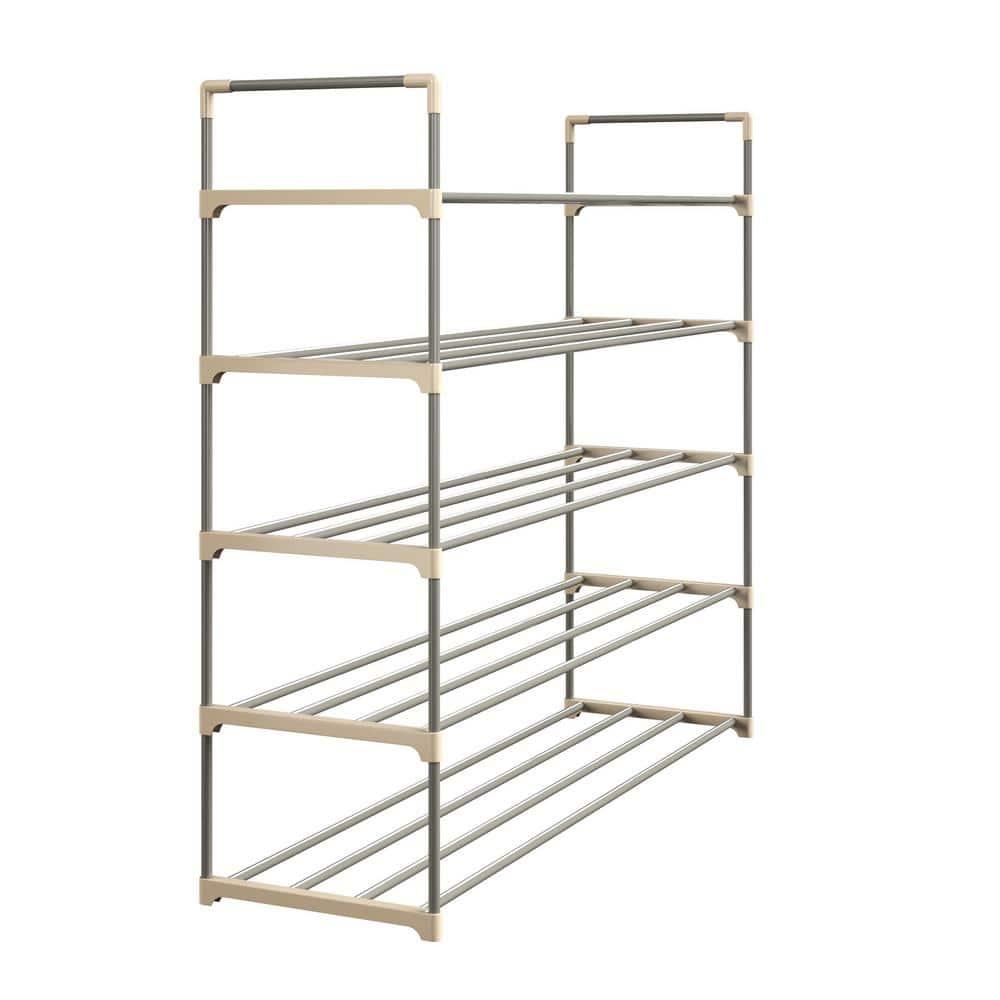 Shoe Rack with 5 Shelves Holds 30 Pairs by Home-Complete