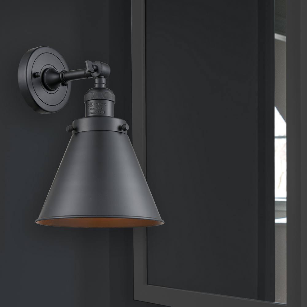 Innovations Lighting 1 - Light Sconce in  Matte Black