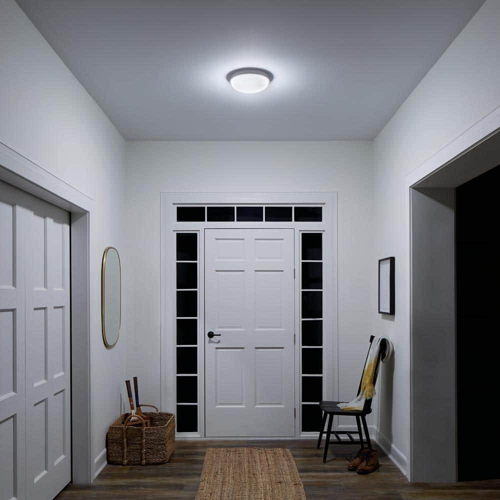 10763NILED-Kichler Lighting-15W 1 Led Flush Mount - With Utilitarian Inspirations - 3 Inches Tall By 11.5 Inches Wide