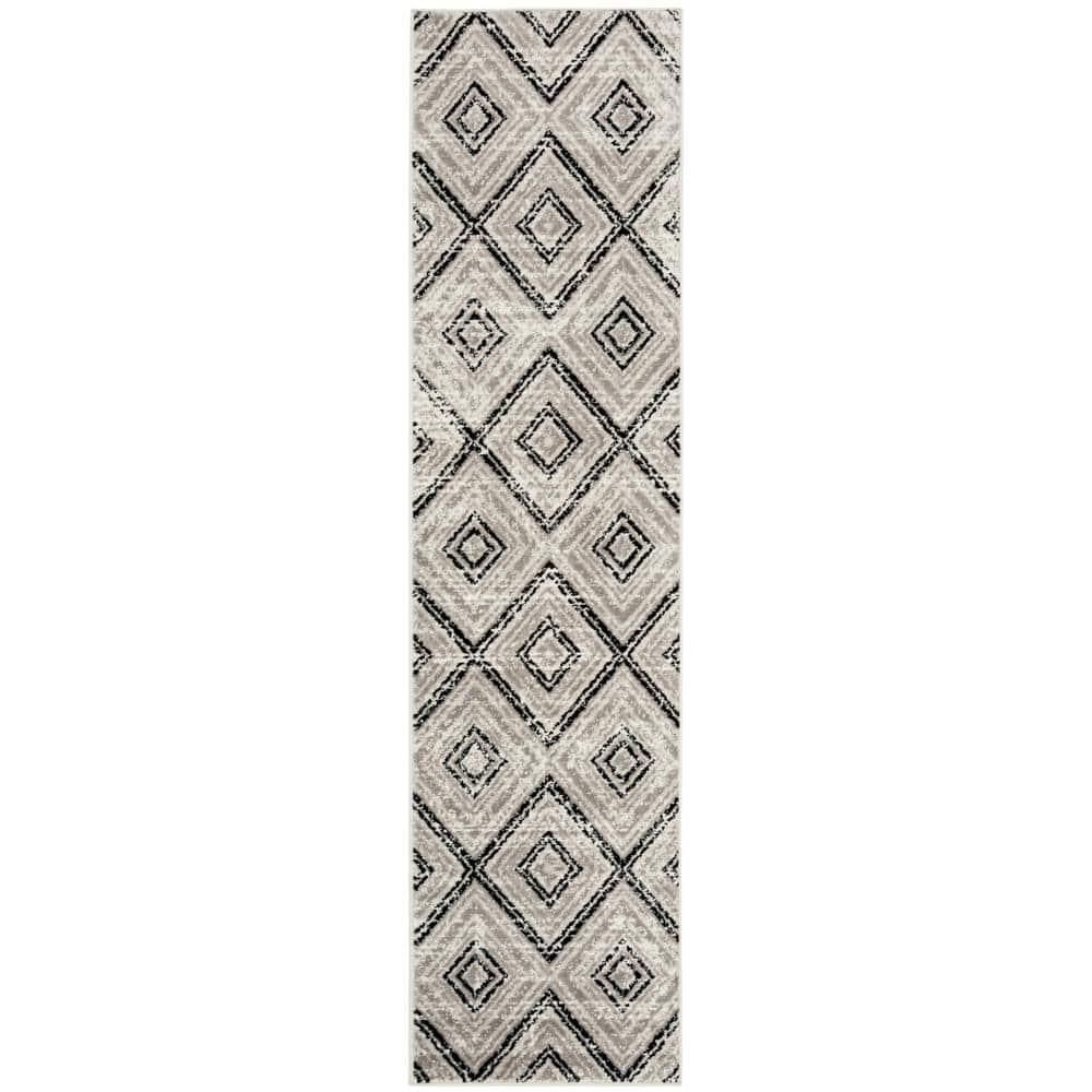 SAFAVIEH Skyler Collection SKY120J Grey / Black Rug