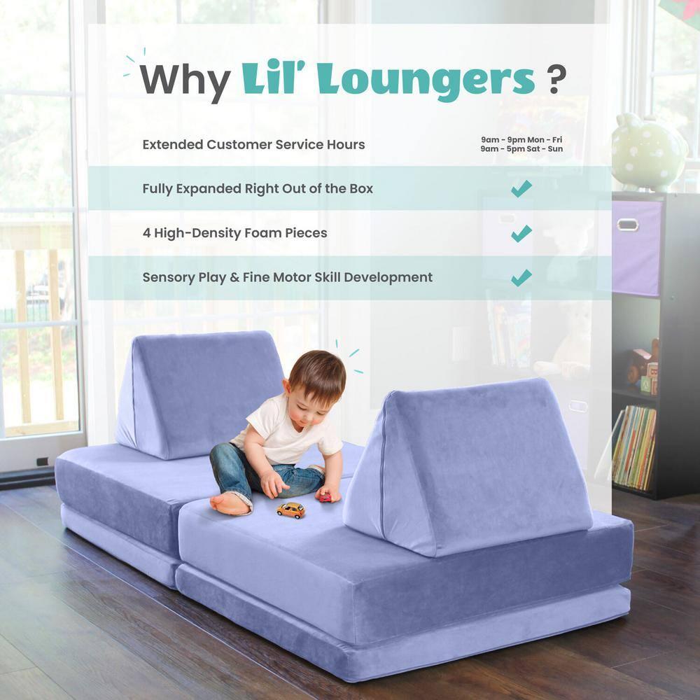 Critter Sitters Kids 8.5'' Foam Chair Sofa / Sectional and Ottoman