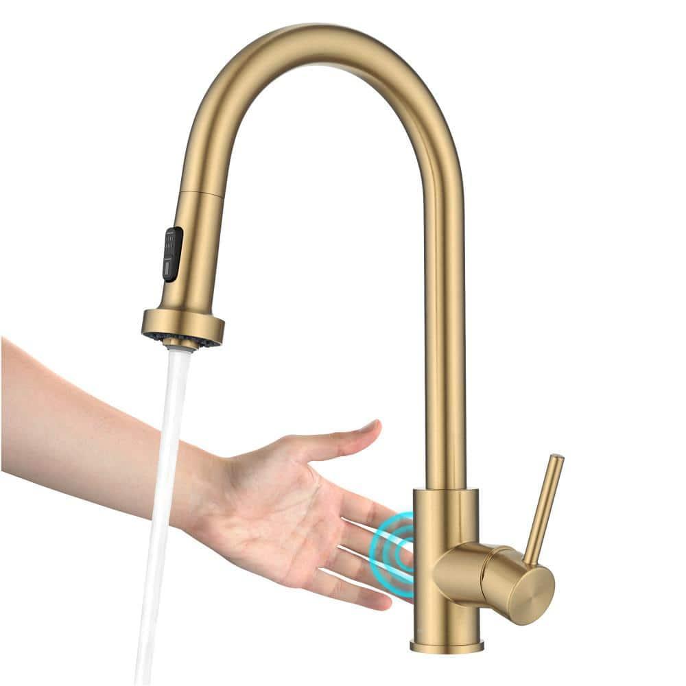 KRAUS Bolden Motion Sensor Single Handle Pull Down Touchless Kitchen Faucet