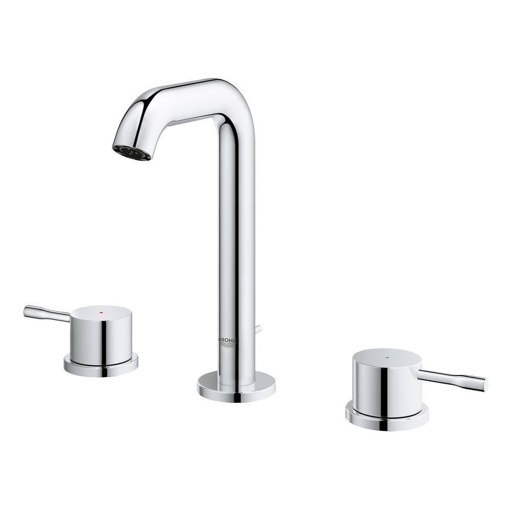 Essence New 8 in. Widespread 2-Handle Low-Arc Bathroom Faucet - 1.2 GPM