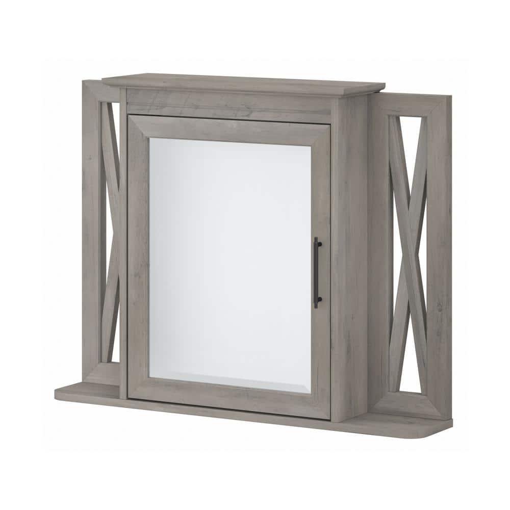 32''W Surface Framed Medicine Cabinet with Mirror