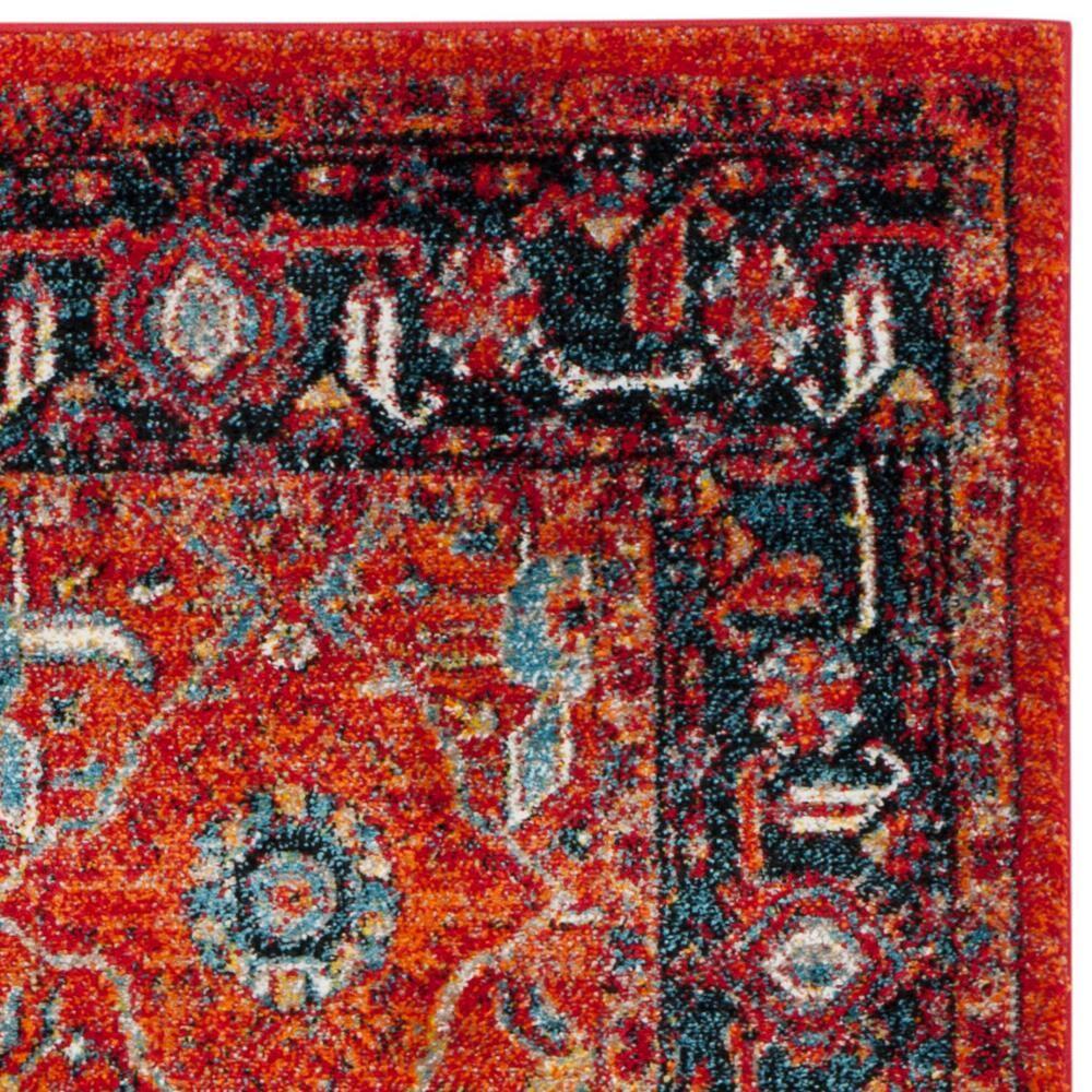 Vintage Hamadan VTH220 Power Loomed Indoor Area Rug - Orange/Navy - 6'7"x9' - Safavieh.