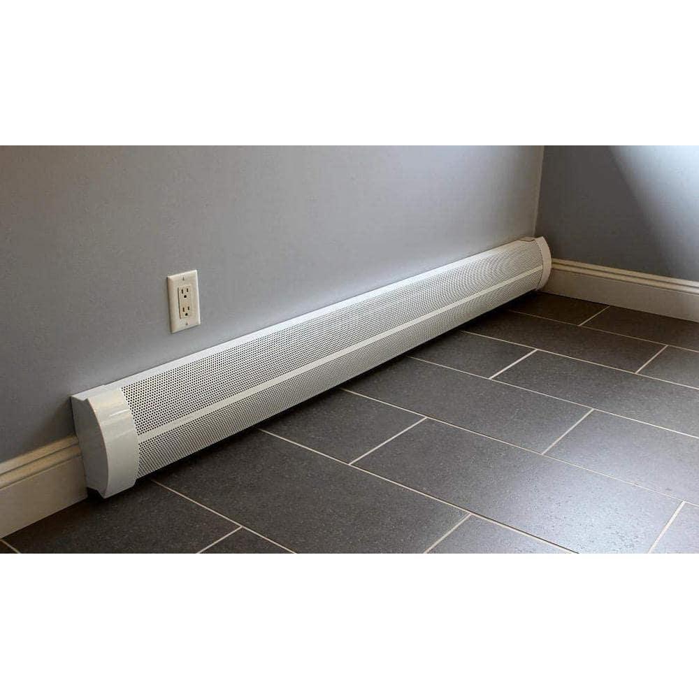 Elliptus 7-ft White Galvanized Steel Slip-On Baseboard Heater Cover