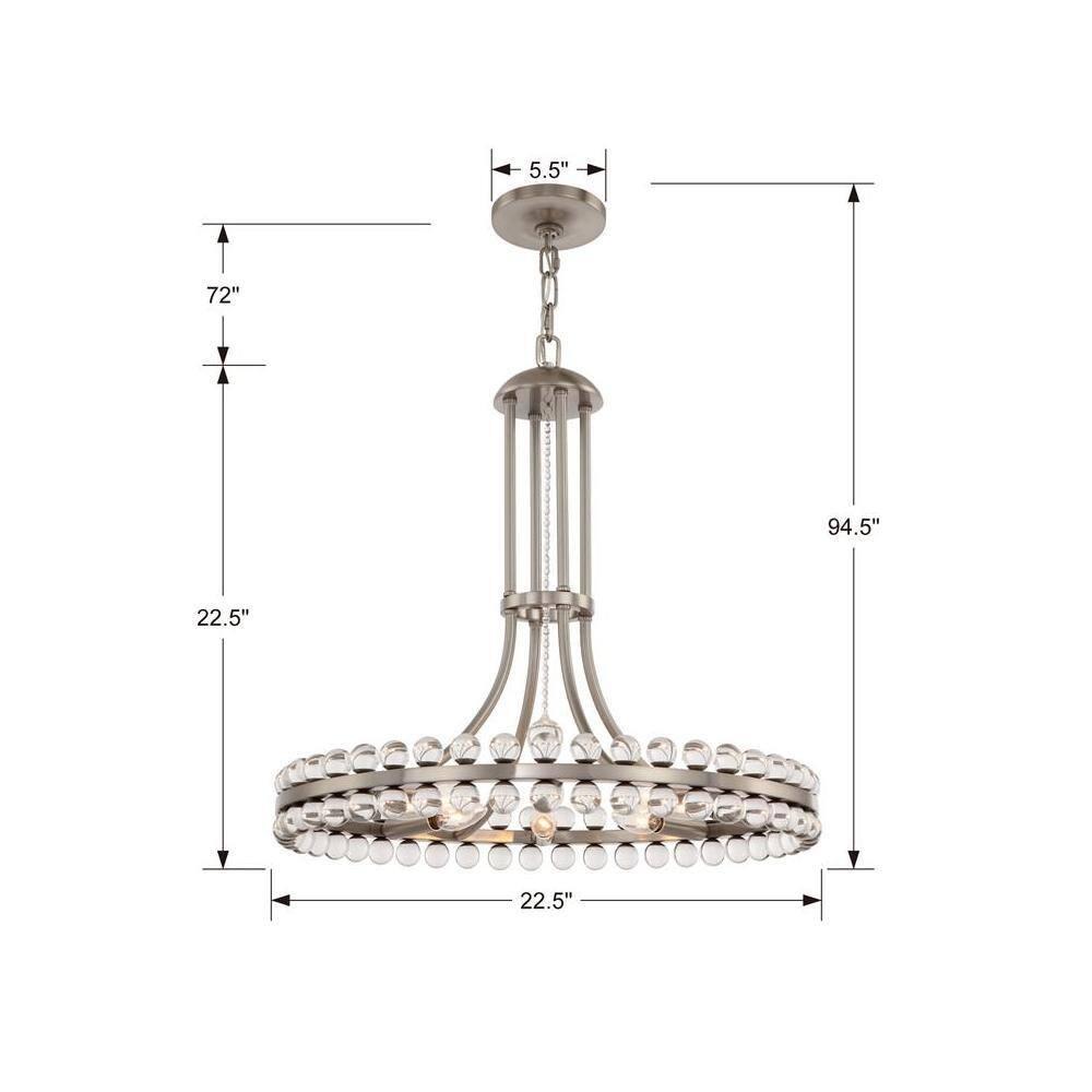 Crystorama Lighting - Eight Light Chandelier - Chandelier - Clover - Eight Light