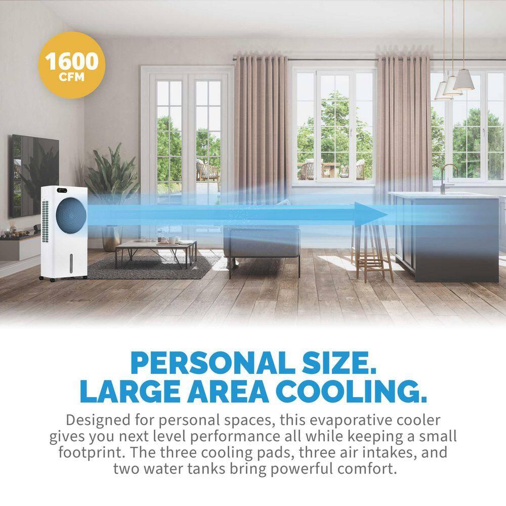 Newair Newair Evaporative Air Cooler and Portable Cooling Fan, 1600 CFM, Remote Control and Timer