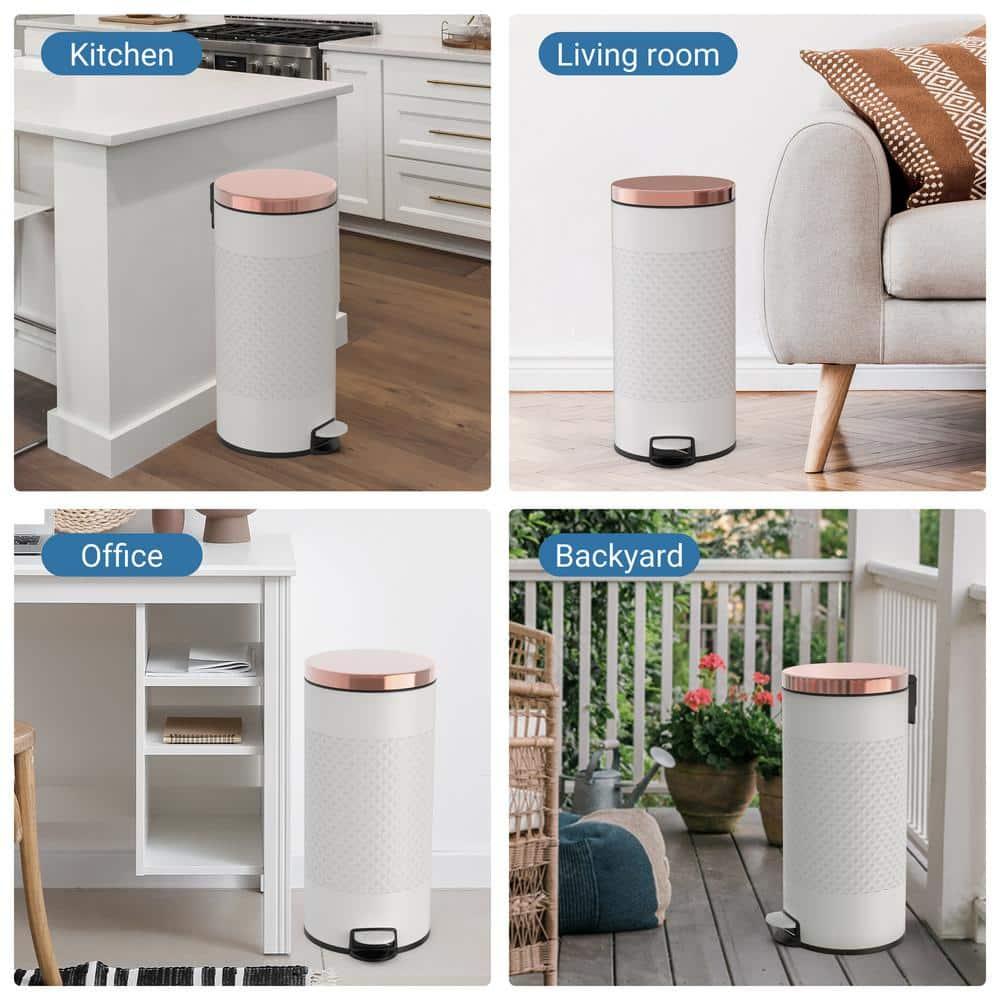 Innovaze Metal Step On Kitchen Trash Can - 8 Gallons