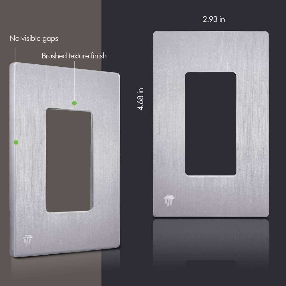 Enerlites No Subject 1 - Gang Rocker Standard Wall Plate