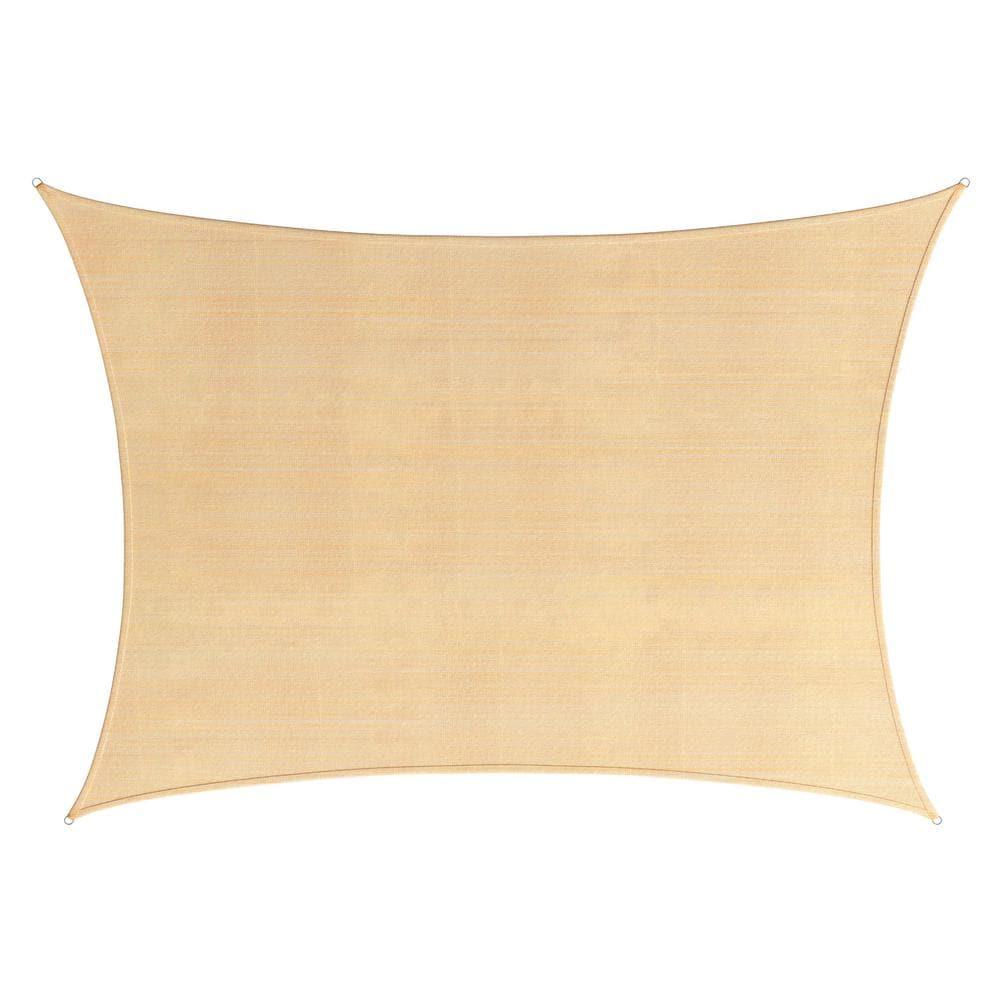 Pure Garden Sun Shade Canopy - 10x13ft Curved Rectangle Sun Shade Sail with UV Protection - Sun Shades Outdoor Patio or Pool Canopy - Sunshades for Patio, Yard, Deck or Outdoor Activities by Pure Garden