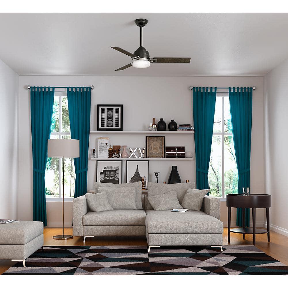 48'' Leoni 3 - Blade Standard Ceiling Fan with Remote Control and Light Kit Included