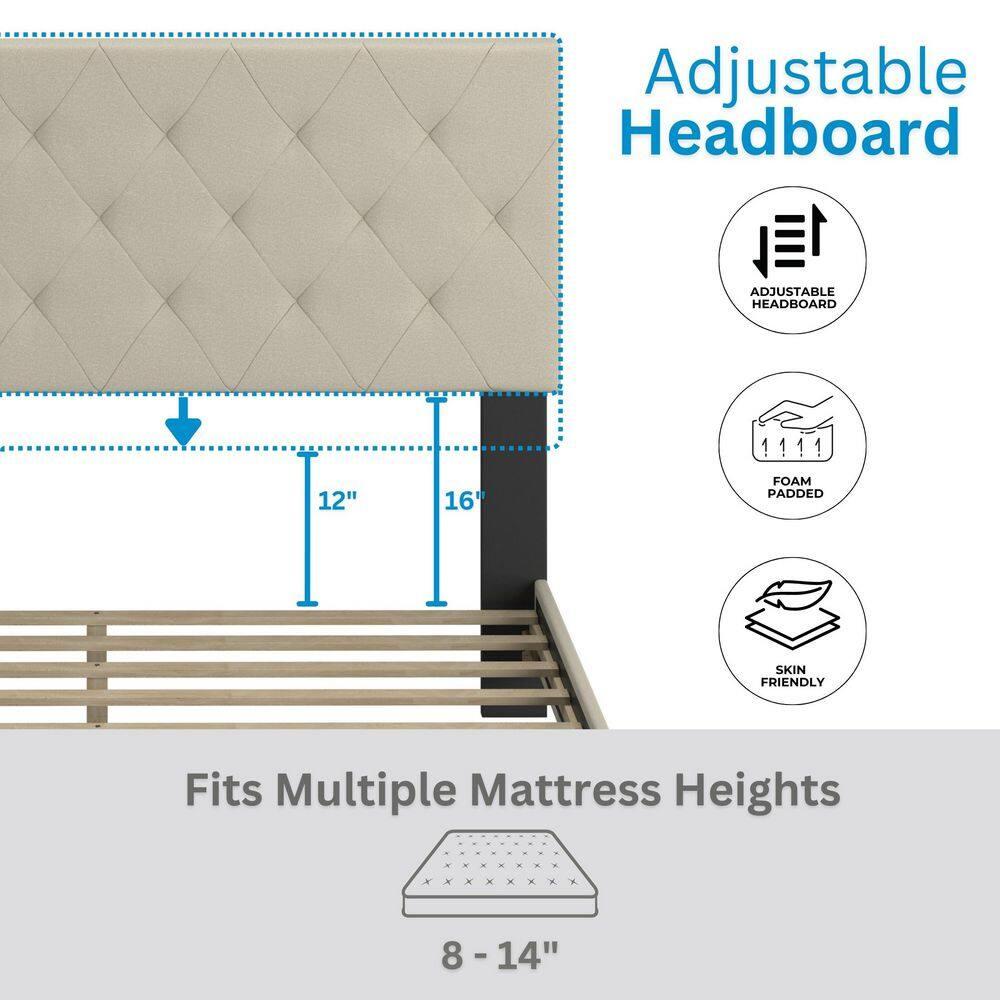 Boyd Sleep CHES962EK Clara Upholstered  Platform  Bed