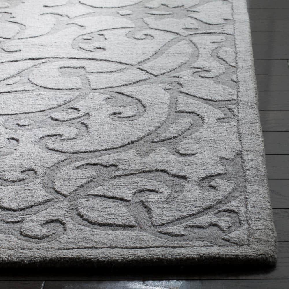 Impressions IM341 Hand Loomed Runner Rug - Grey - 2'3"x6' - Safavieh.