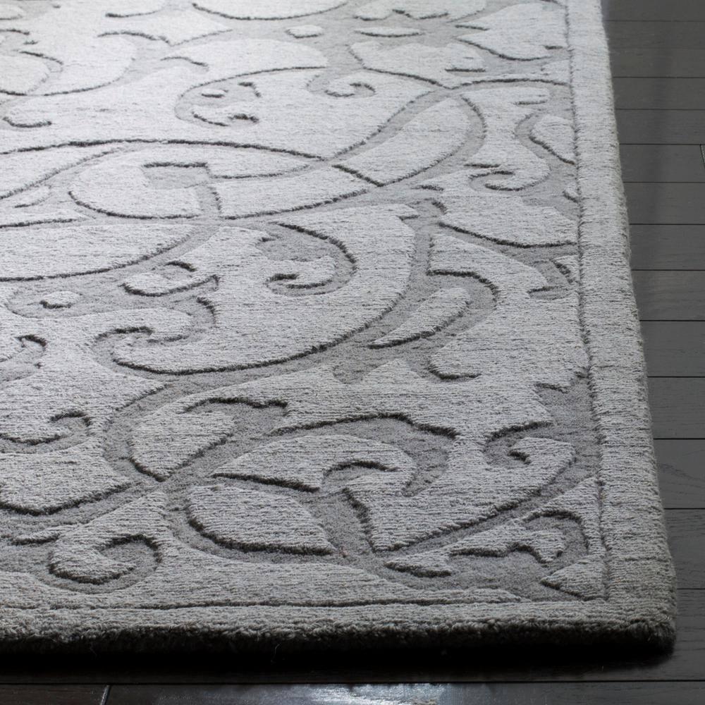 Impressions IM341 Hand Loomed Area Rug - Grey - 6'x9' - Safavieh.