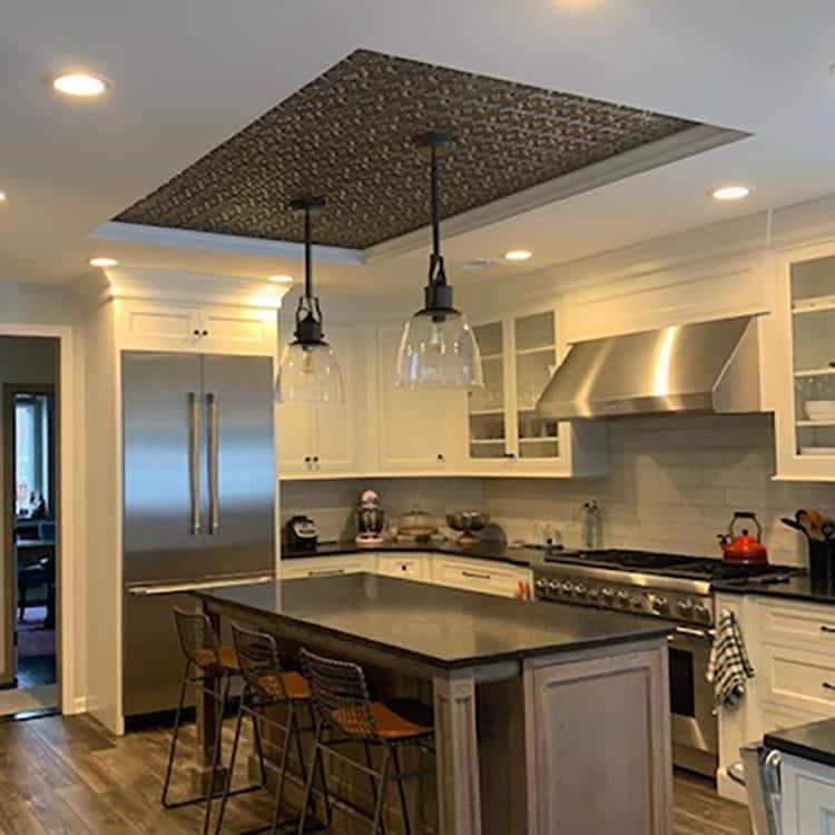 FromPlainToBeautifulInHours Gothic Reims 2 Ft. X 2 Ft. Drop-In Or Glue-Up PVC Ceiling Tile (Set of 10)