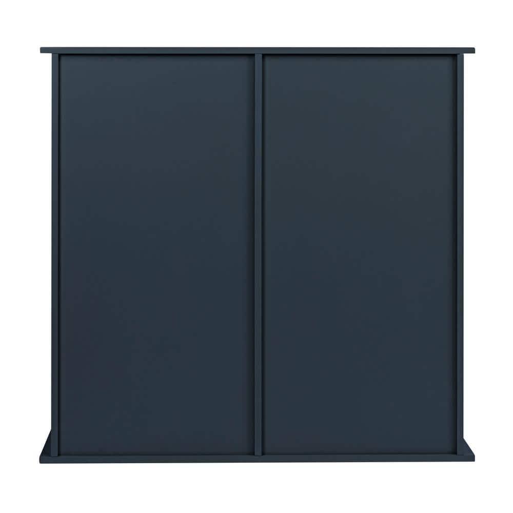 Tilt-out Cabinet Laundry Sorter with Shutter Front, Navy