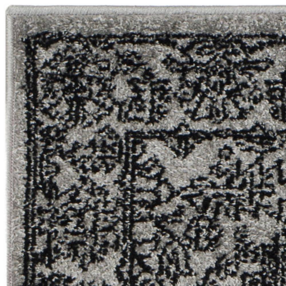 SAFAVIEH Adirondack Xavier Oriental Runner Rug, Silver/Black, 2'1" x 8'
