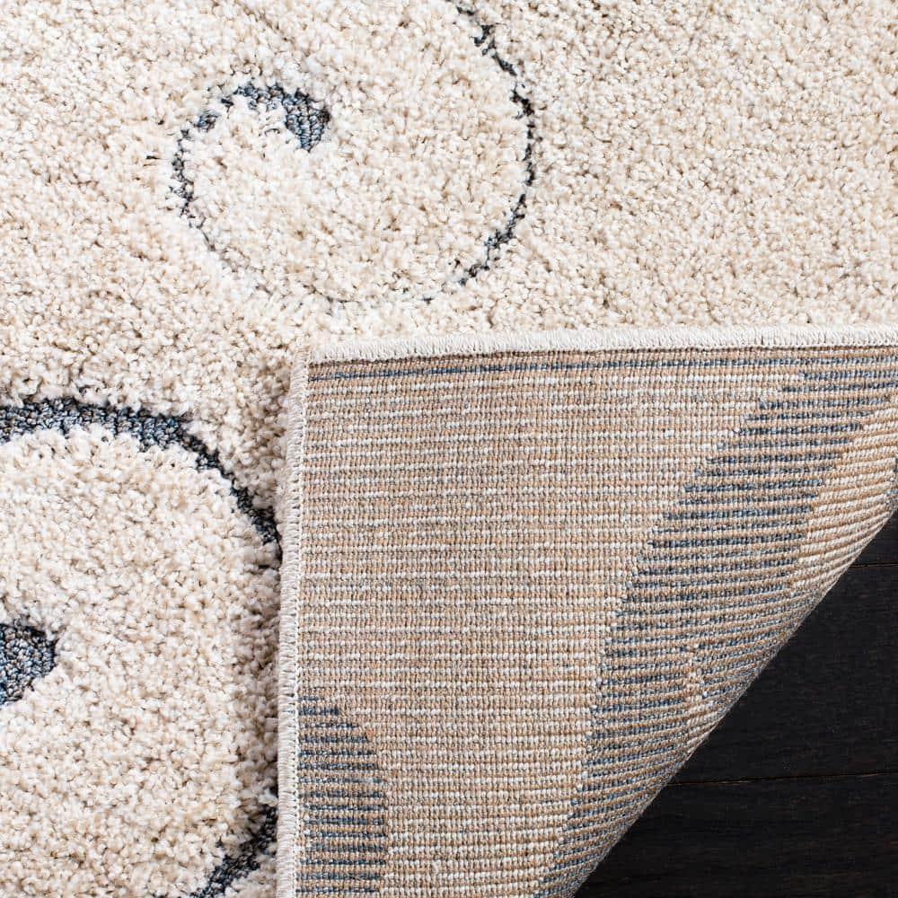 Florida Shag SG455 Power Loomed Area Rug - Beige/Blue Grey - 8'x10' - Safavieh.