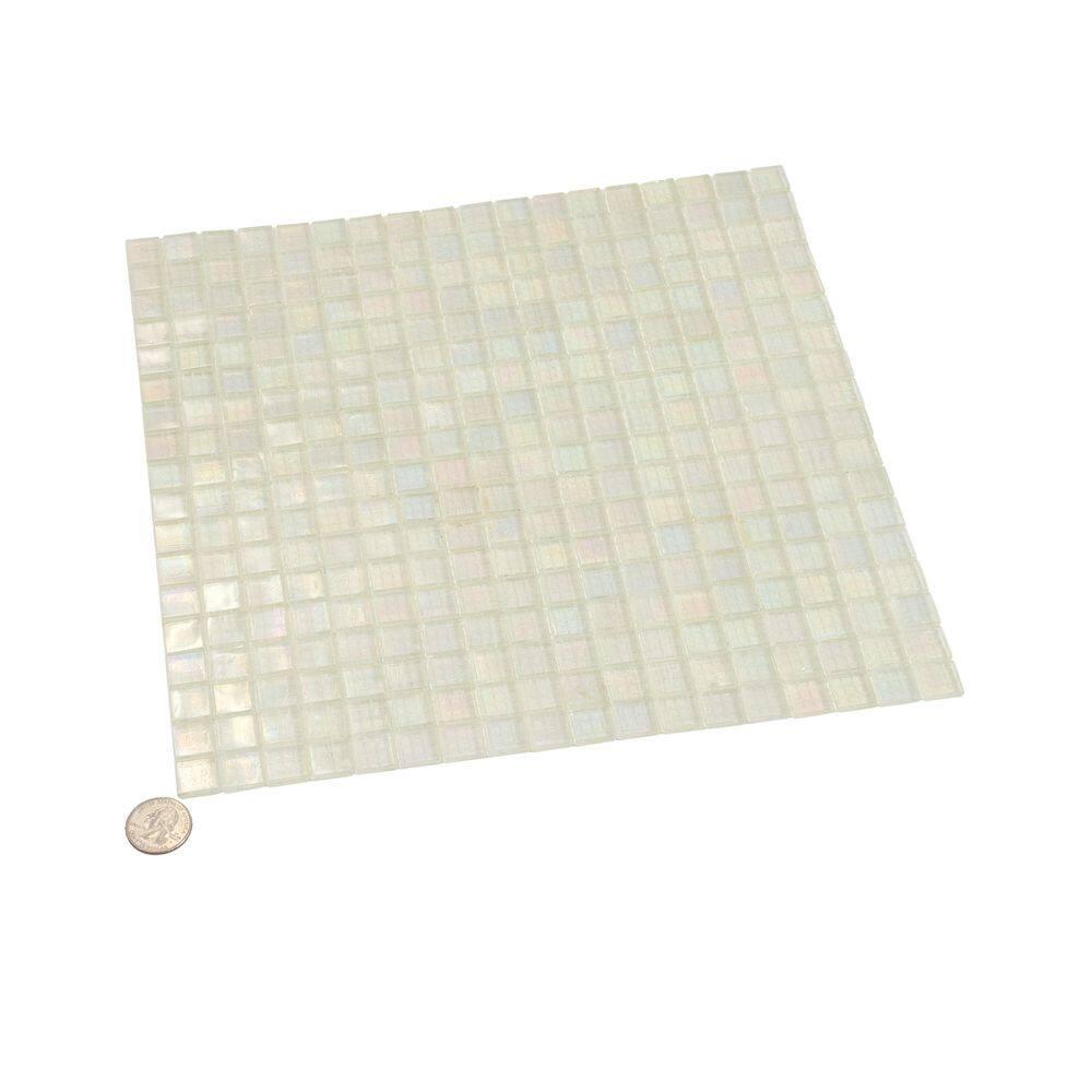 Skosh 0.6" x 0.6" Glass Grid Mosaic Wall & Floor Tile