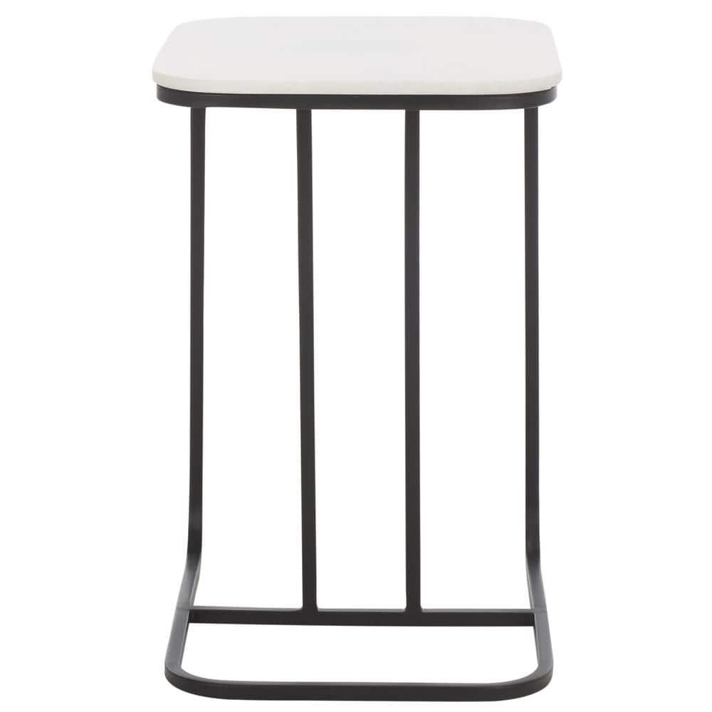 Yenna Accent Table - White Marble/Black - Safavieh