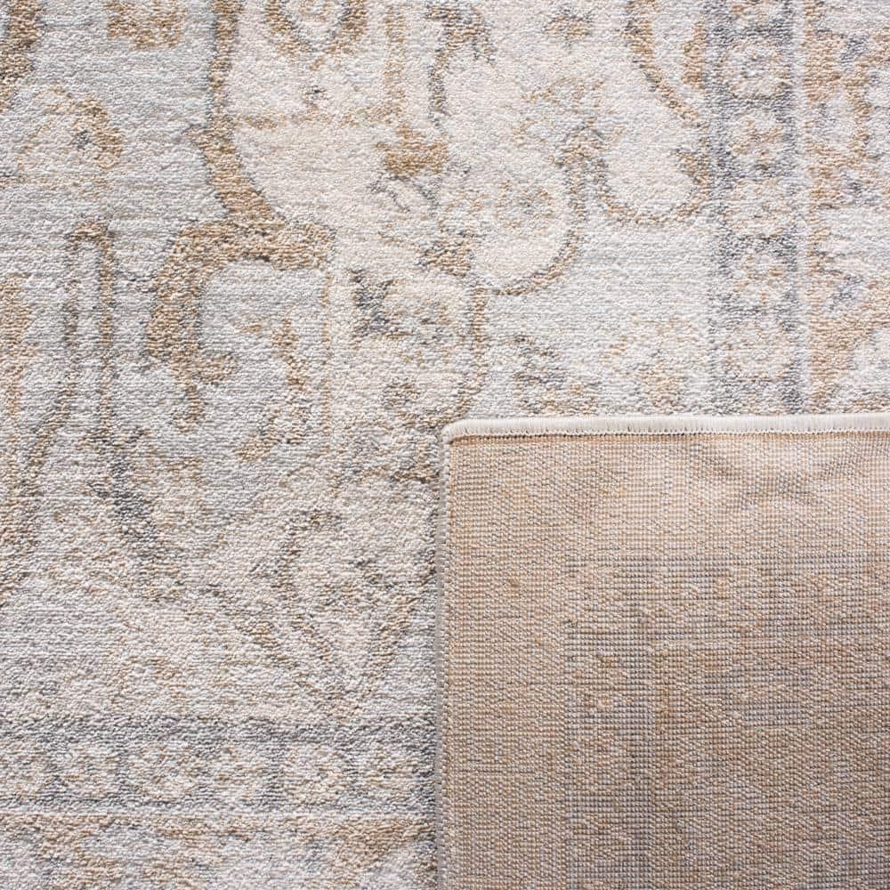 Isabella ISA936 Power Loomed Area Rug - Cream/Beige - 6'7"x6'7" - Safavieh.