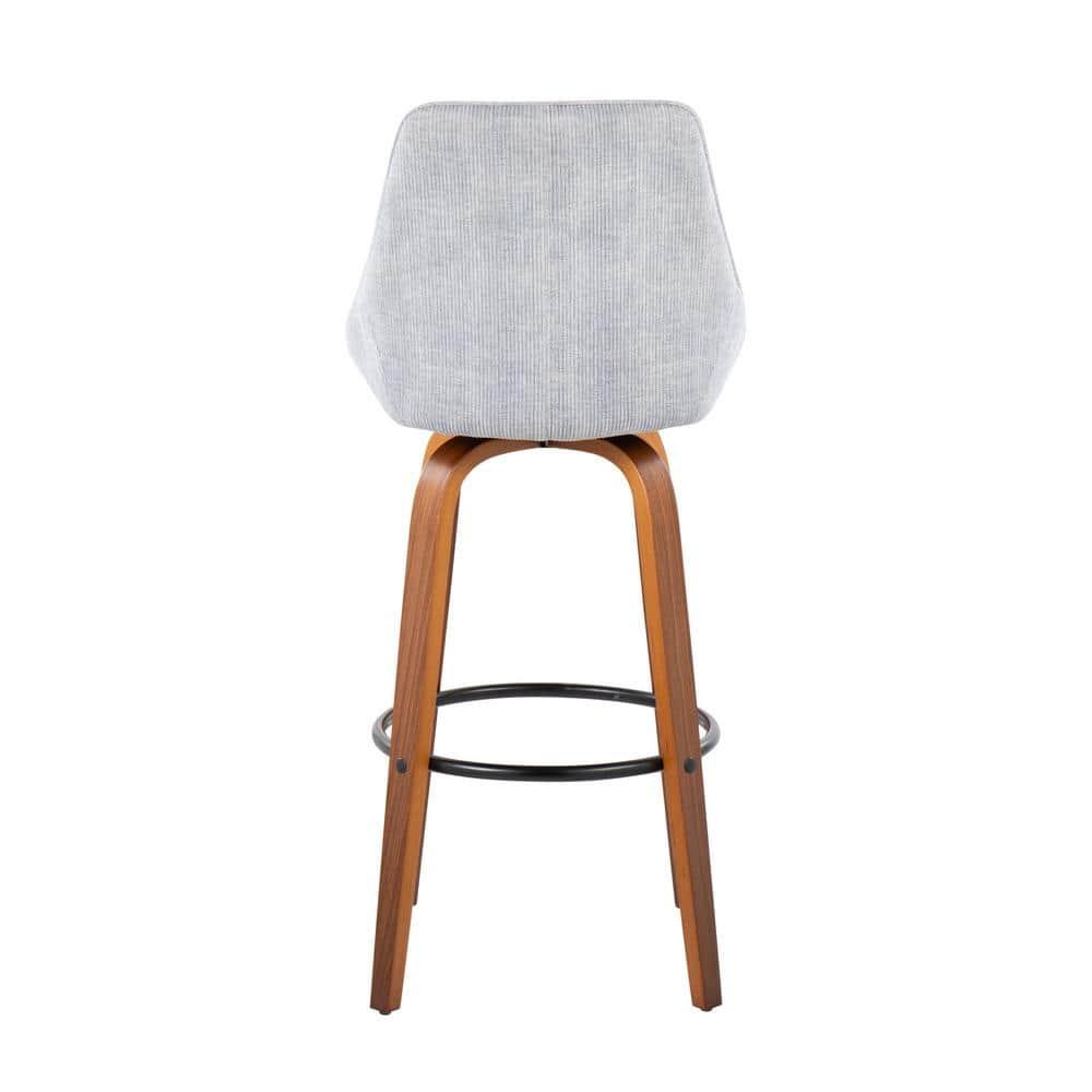 LumiSource Swivel Upholstered Counter Stool
