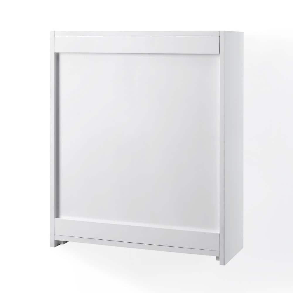 Savannah Wall Cabinet White - Crosley: Adjustable Shelves, MDF, Universal Storage, 22x26x8 inches