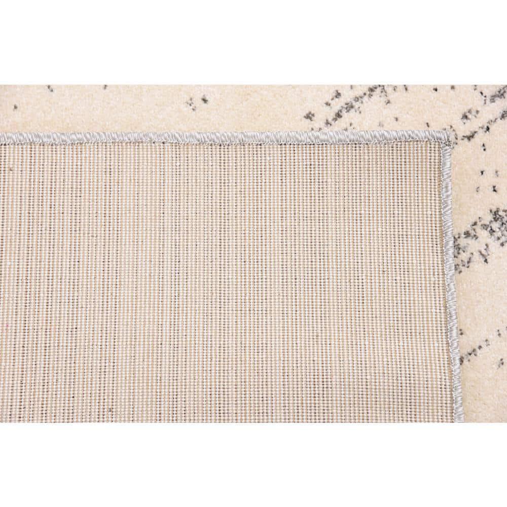 Unique Loom Del Mar Collection Area Rug - Jennifer (8'  x 11' Rectangle Gray/Black)