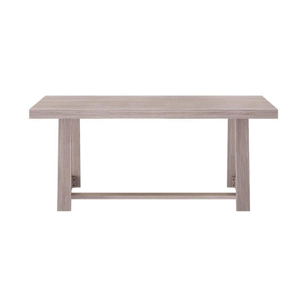 Plank+Beam Farmhouse 72" Dining Table, Solid Wood Rectangular Kitchen Table for 6 People