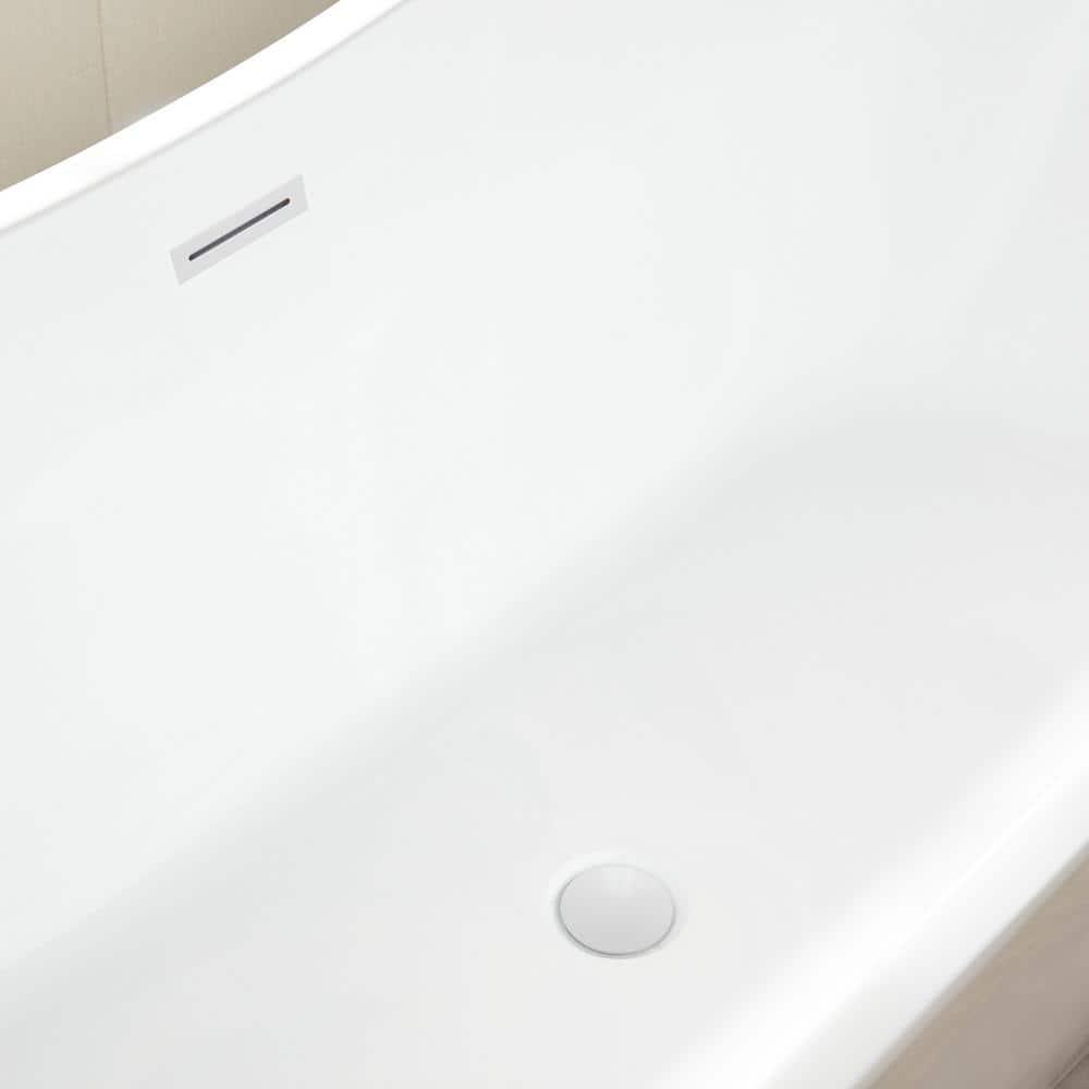 Ophelia 71" x 32'' Freestanding Soaking Acrylic Bathtub