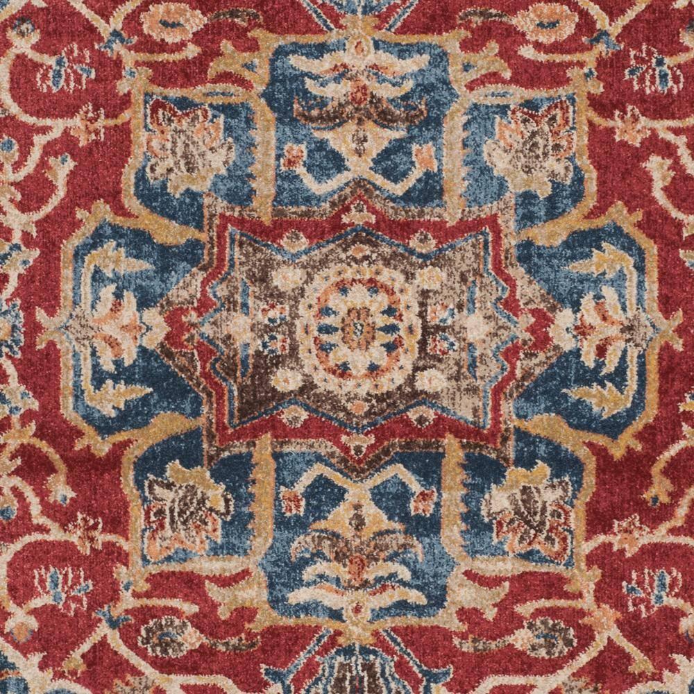 SAFAVIEH Bijar Jules Oriental Area Rug, Red/Royal, 4' x 6'