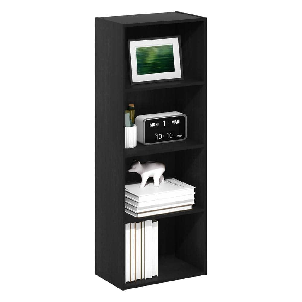 Furinno Luder 4-Tier Open Shelf Bookcase, Blackwood