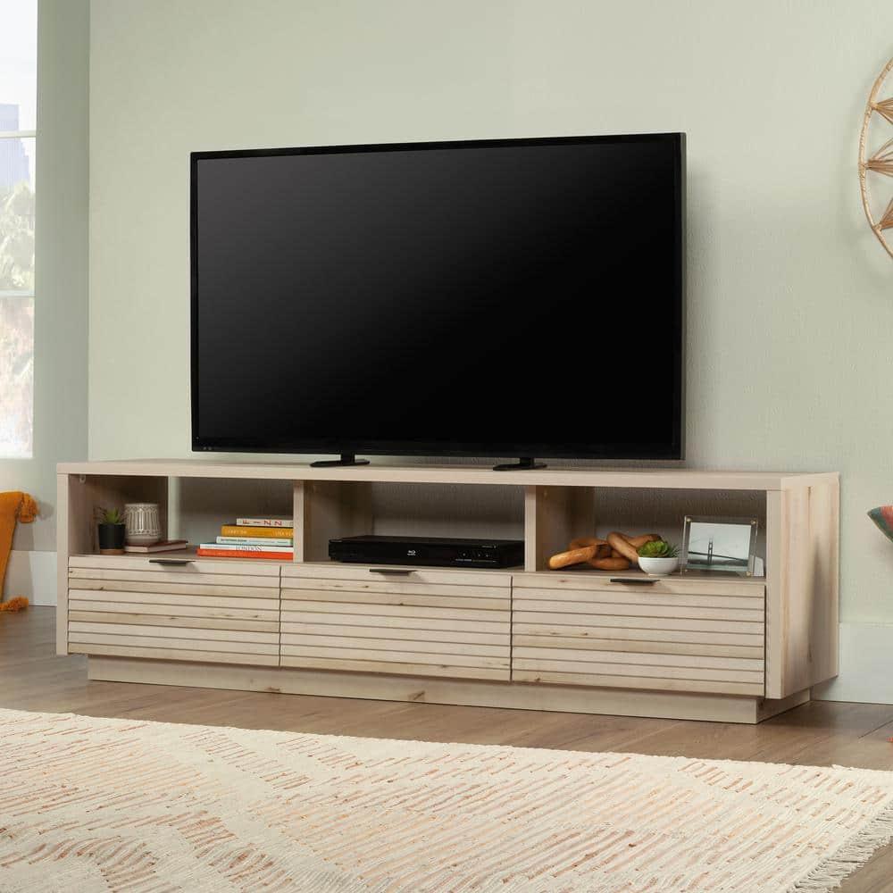 Sauder Harvey Park TV Stand with Drawers for TVs up to 70", Pacific Maple Finish