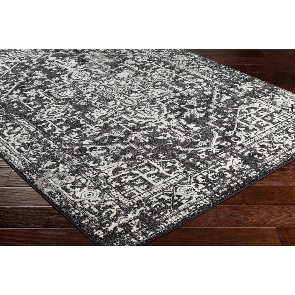 Livabliss 7'10"x10'3" Worsham Traditional Rug Black