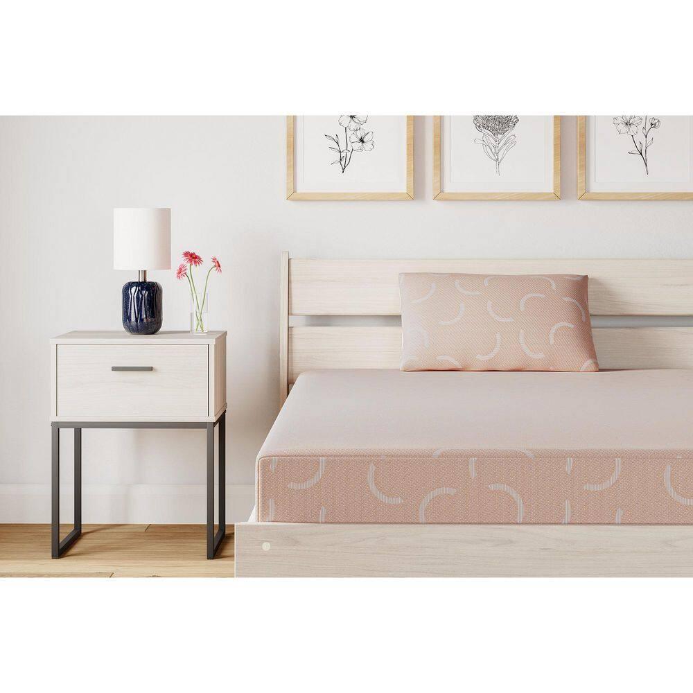 Signature Design by Ashley Ikidz Coral Twin Mattress And Pillow