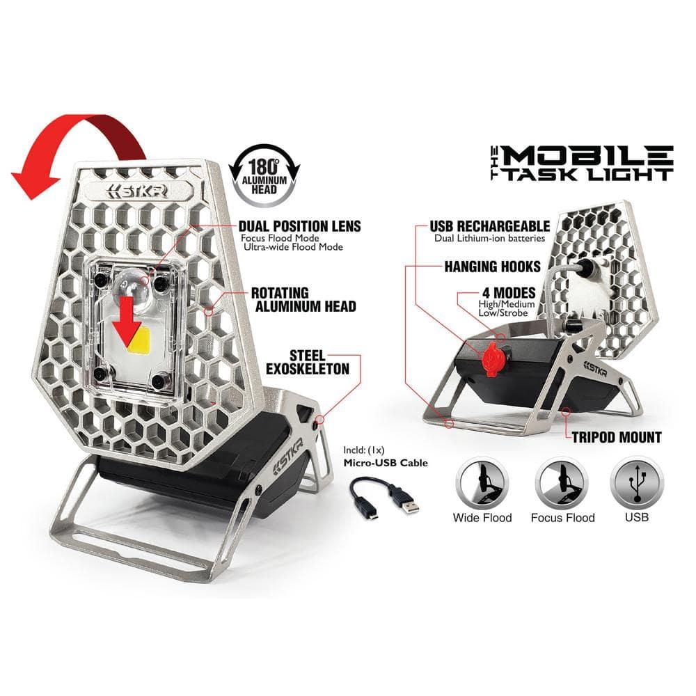 STKR Concepts 6.4'' Battery Powered Integrated LED Work Light