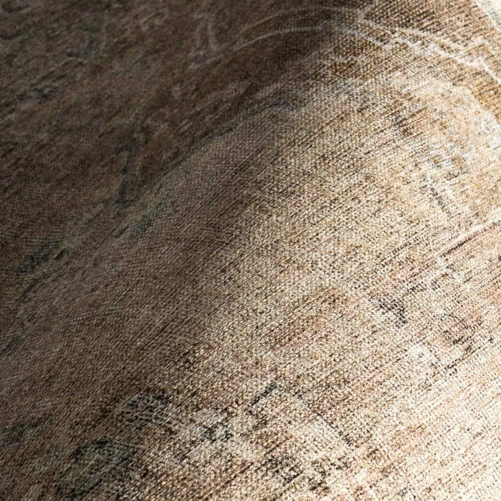 Nuloom Hillstone Collection Ahmeira Traditional Vintage Medallion Area Rug, 7' 10" x 10', Beige