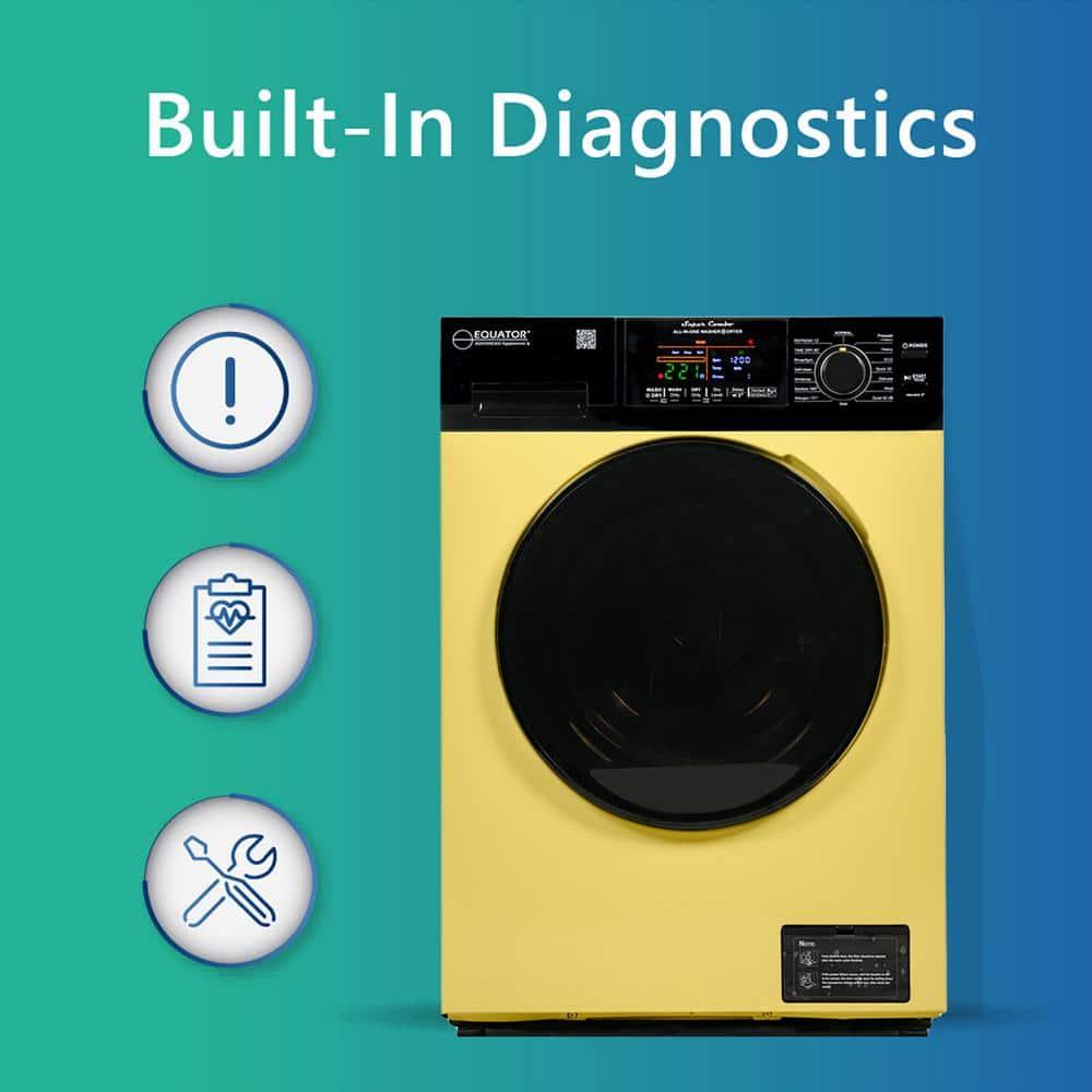 Equator Ver3 Combo Washer Vented/Ventless Dry-1400RPM Color Coded Display Y/B