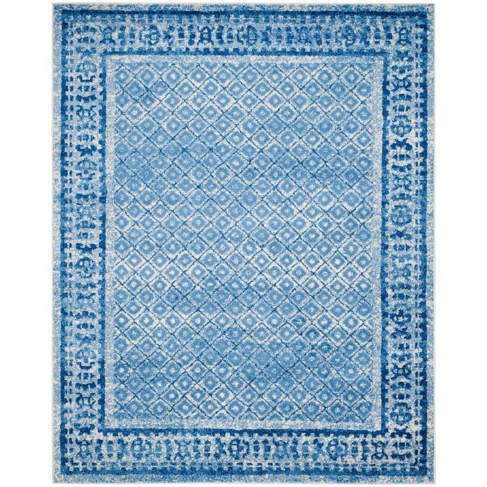 Adirondack ADR110 Machine Made Indoor Area Rug - Silver/Blue - 10'x14' - Safavieh