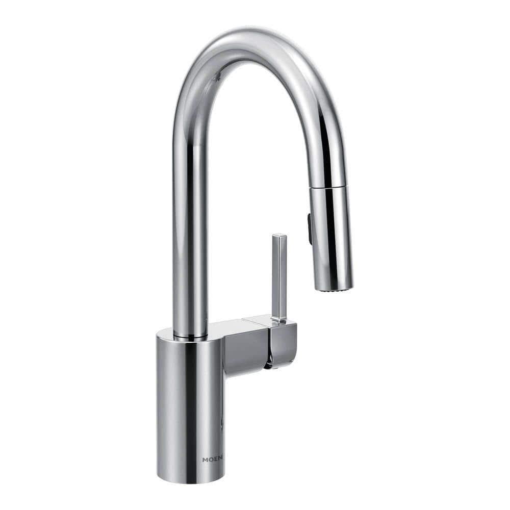 Moen Align One Handle Modern Kitchen Pulldown Faucet with Reflex and Power Clean Technology