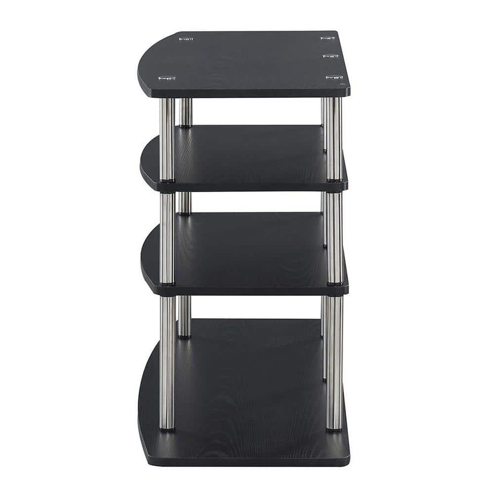 Convenience Concepts Designs2Go No Tools Wide Highboy TV Stand, Black
