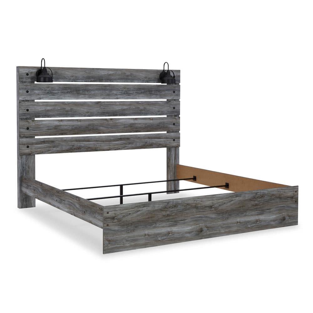 Signature Design by Ashley Casual Baystorm King Panel Headboard Gray