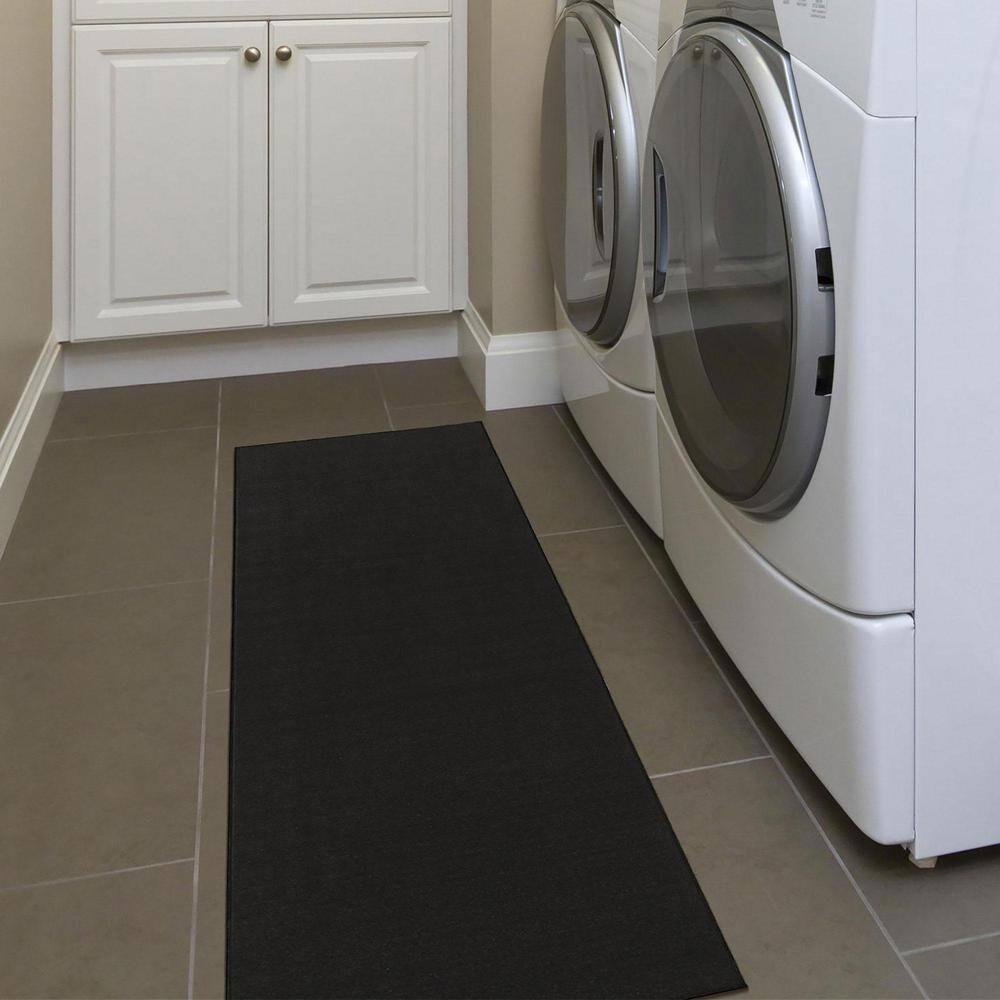 Ottomanson Ottohome Non-Slip Solid Area Rug For Living Room, Hallway Runner, Entryway Rug