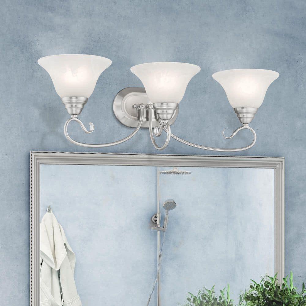 Livex Lighting Coronado 3 - Light Vanity in  Brushed Nickel