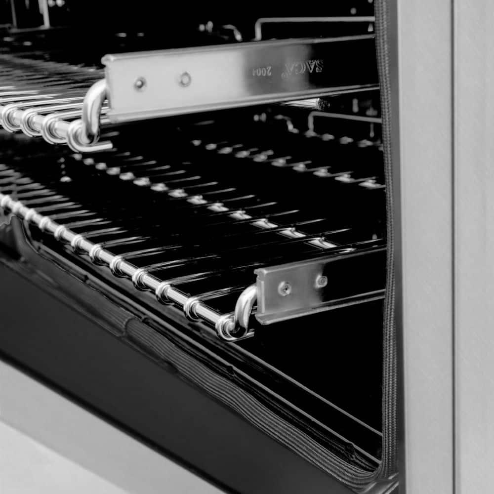 ZLINE 48 in. 6.0 cu. ft. Legacy Dual Fuel Range W/ 7 Burner Gas Cooktop & 2 Electric Ovens in Stainless Steel (RA48)