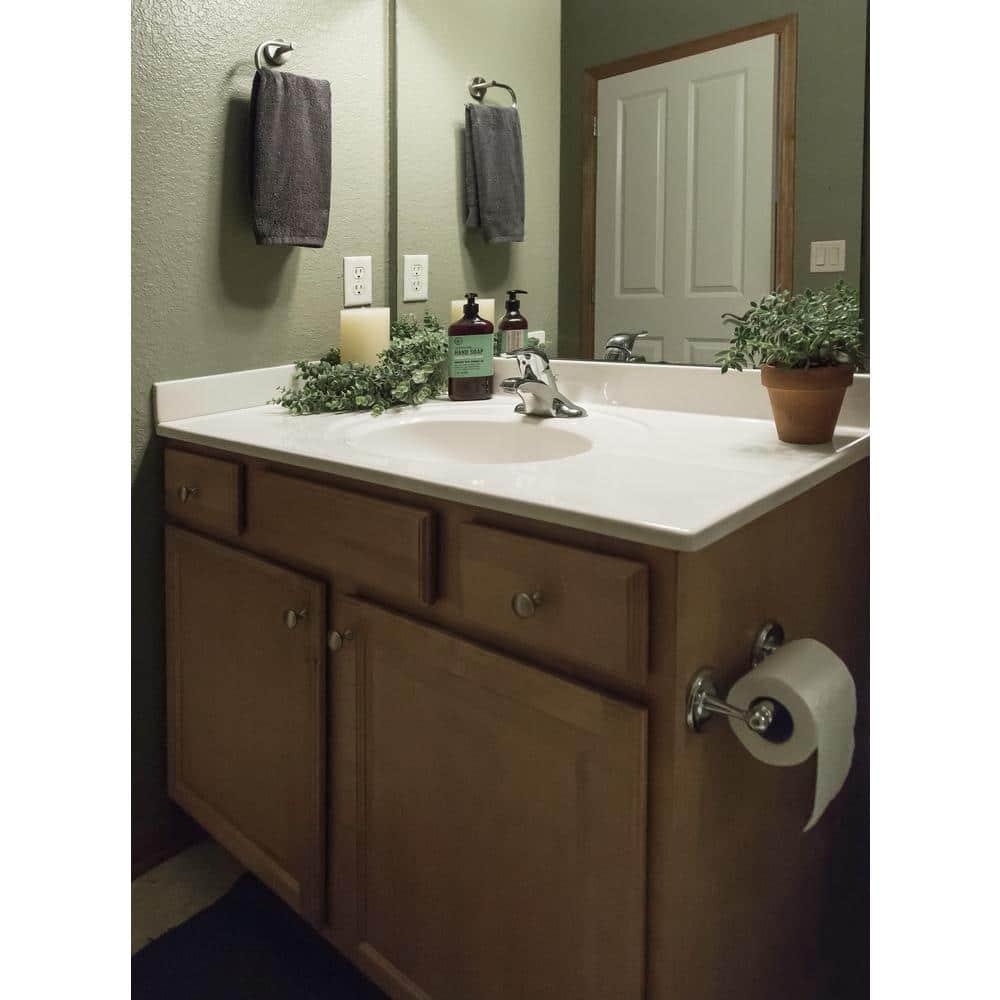 Alcott Hill® 37 Inch Cultured Marble Vanity Top with Backsplash, Improved Package