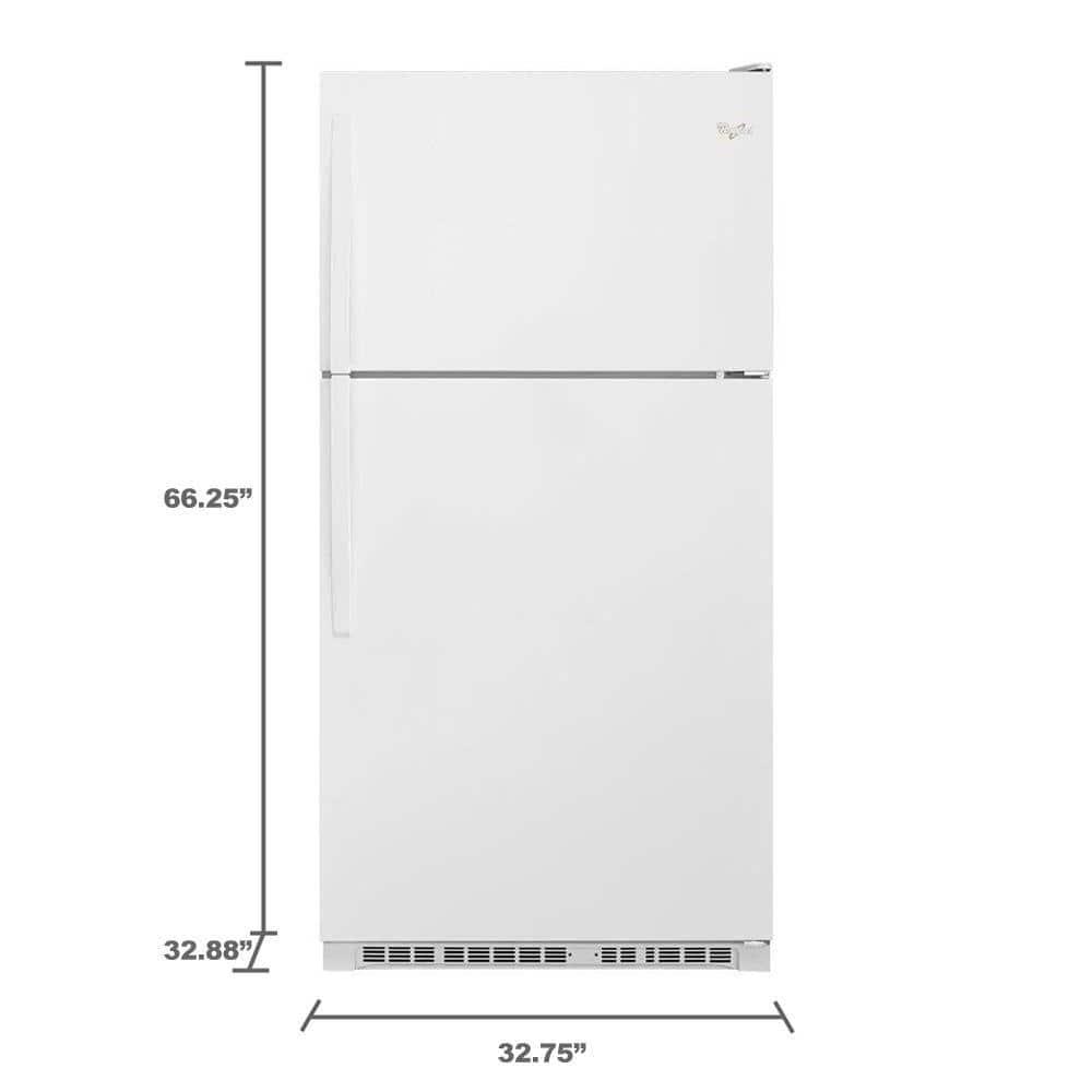 Whirlpool WRT311FZDW 20.5 Cu. Ft. White Top Freezer Refrigerator