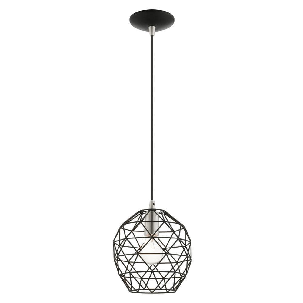Livex Lighting Geometric Shade 1 - Light Pendant in  Black